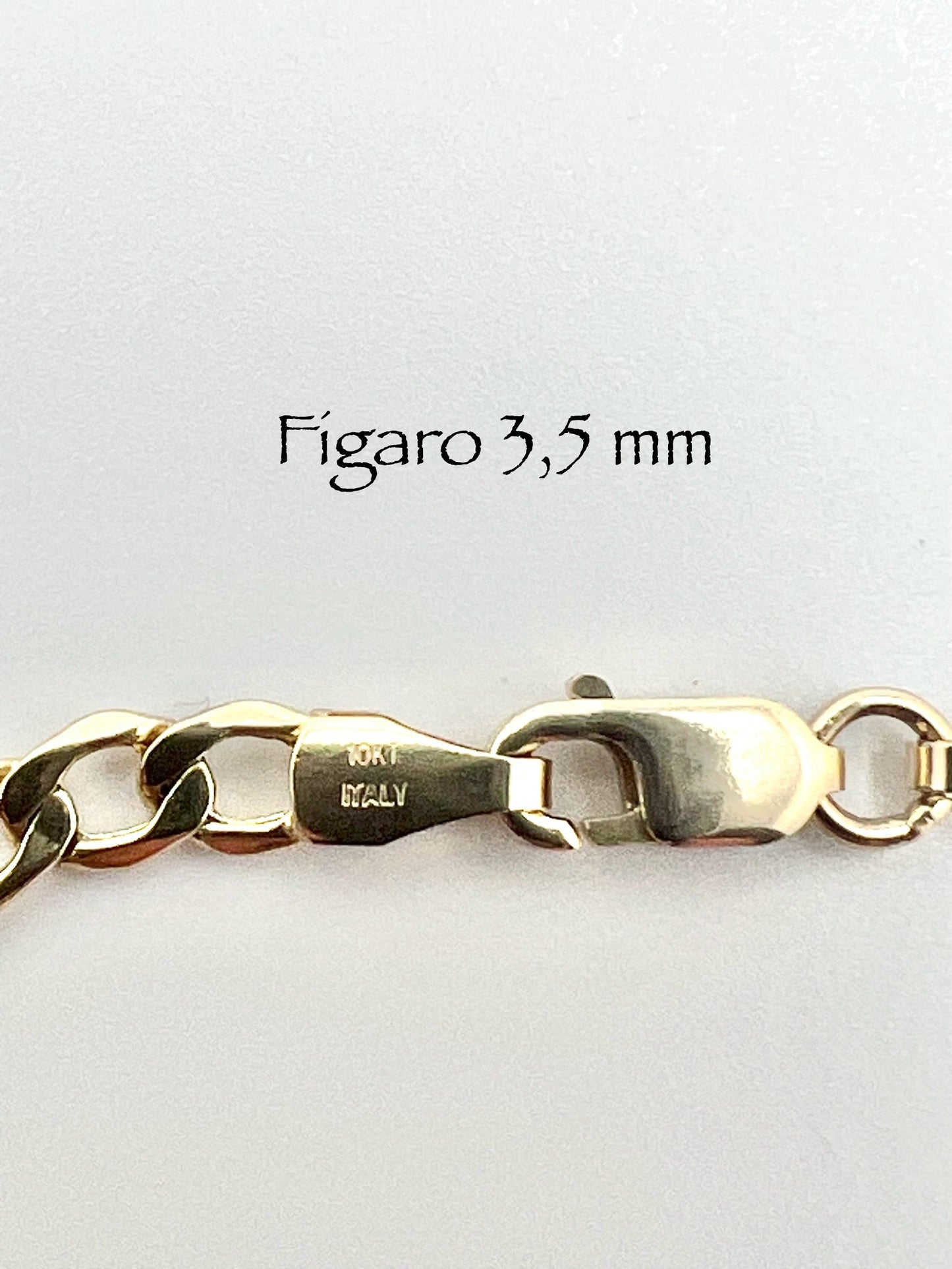 #116 bracelet figaro 3,5mm en or 10k