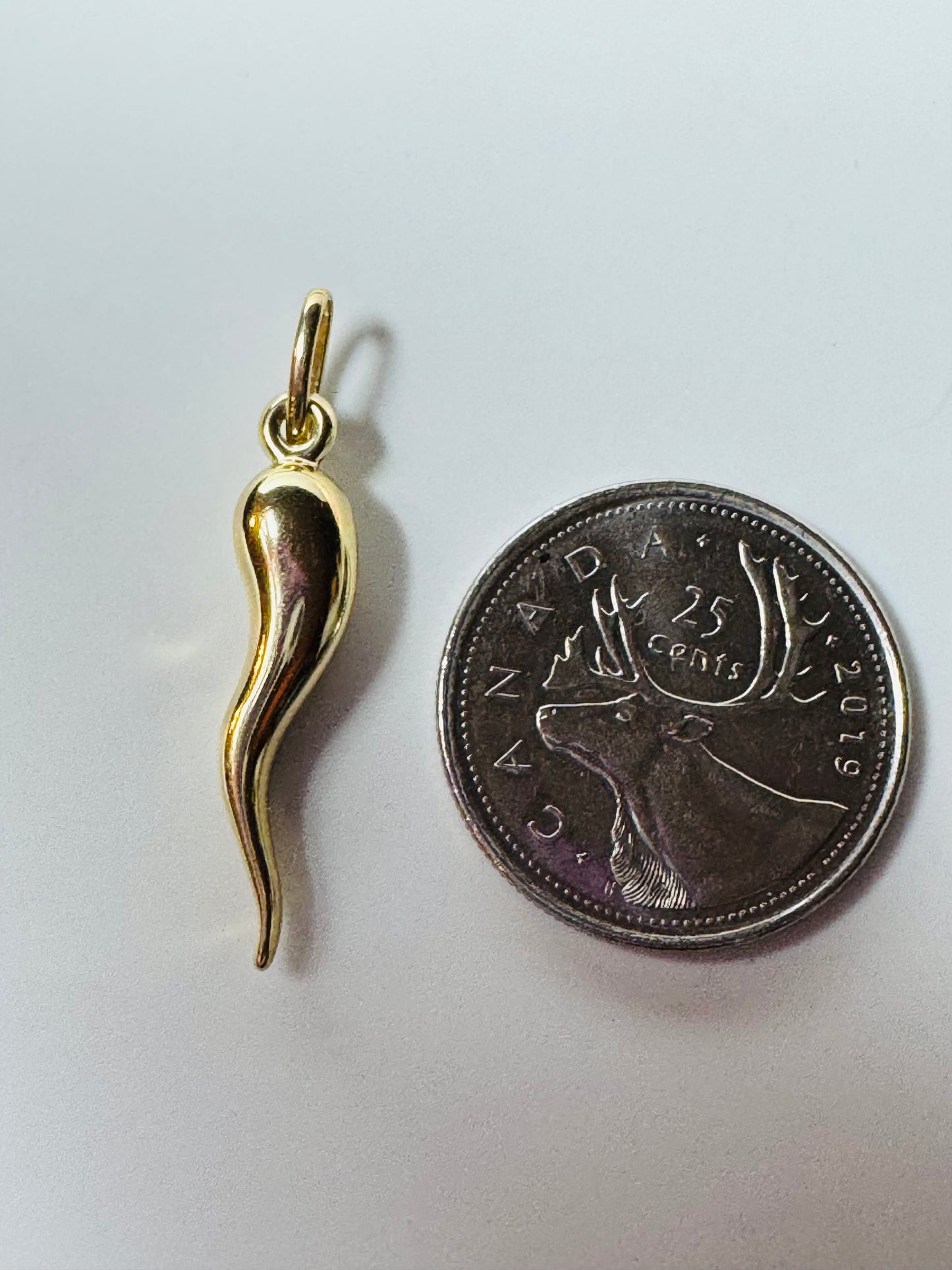 #451 Pendentif corne d’abondance en or 10k