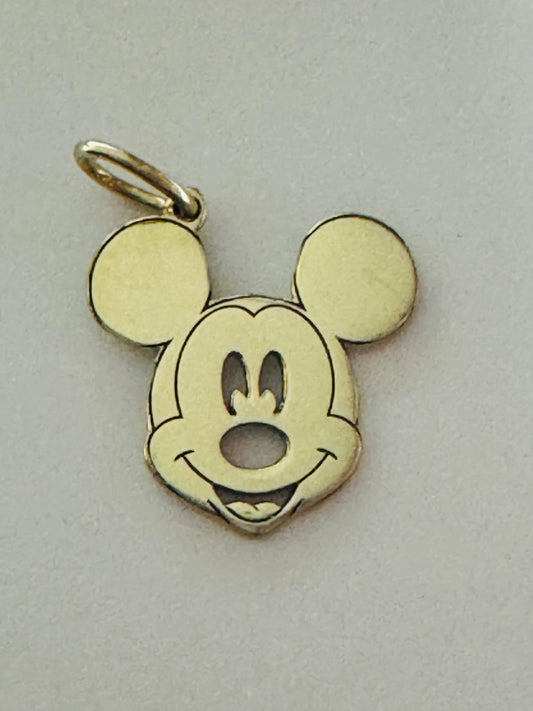 #467 10k gold MM mouse pendant