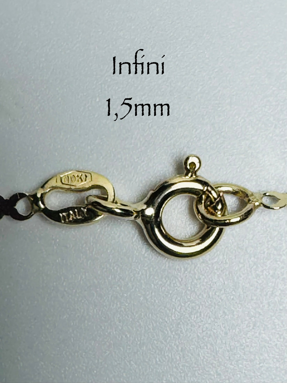 Chaîne infini 1,5mm en or 10k
