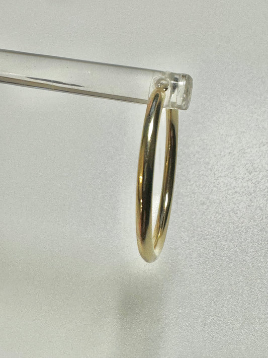 #311 Boucles d’oreilles anneaux unis en or 10K