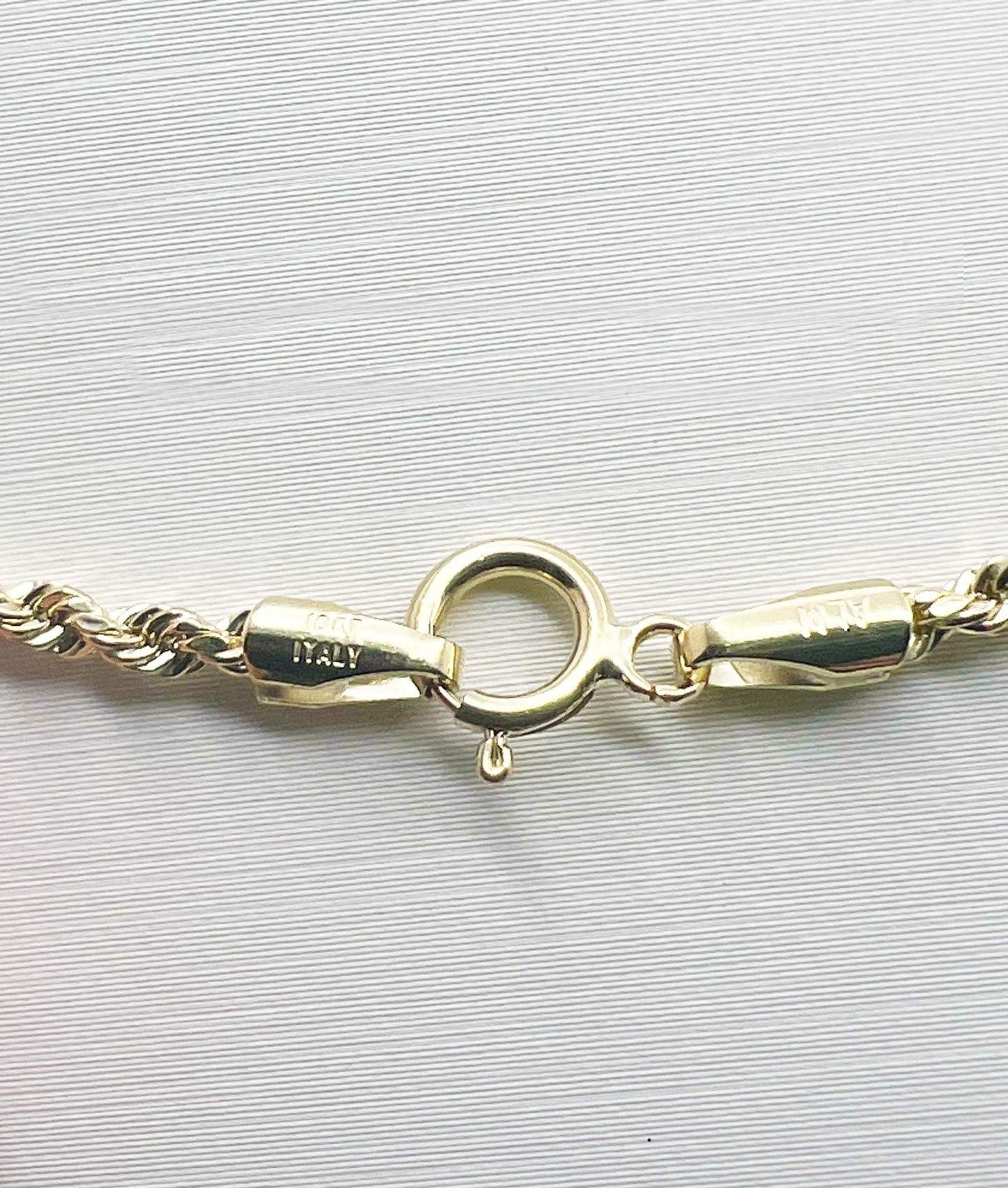 1.9mm Diamond Twisted Chain in 10k Gold