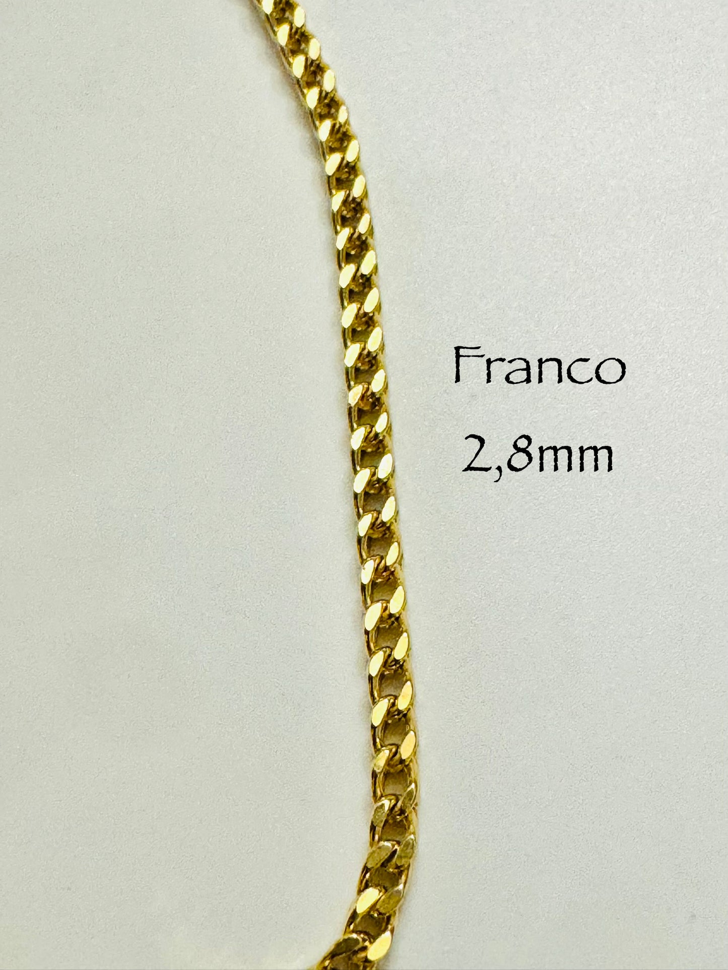 #102 bracelet franco 2,8mm en or 10k