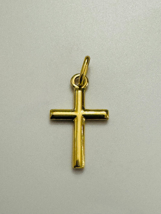 #414 pendentif petite croix en or 10k