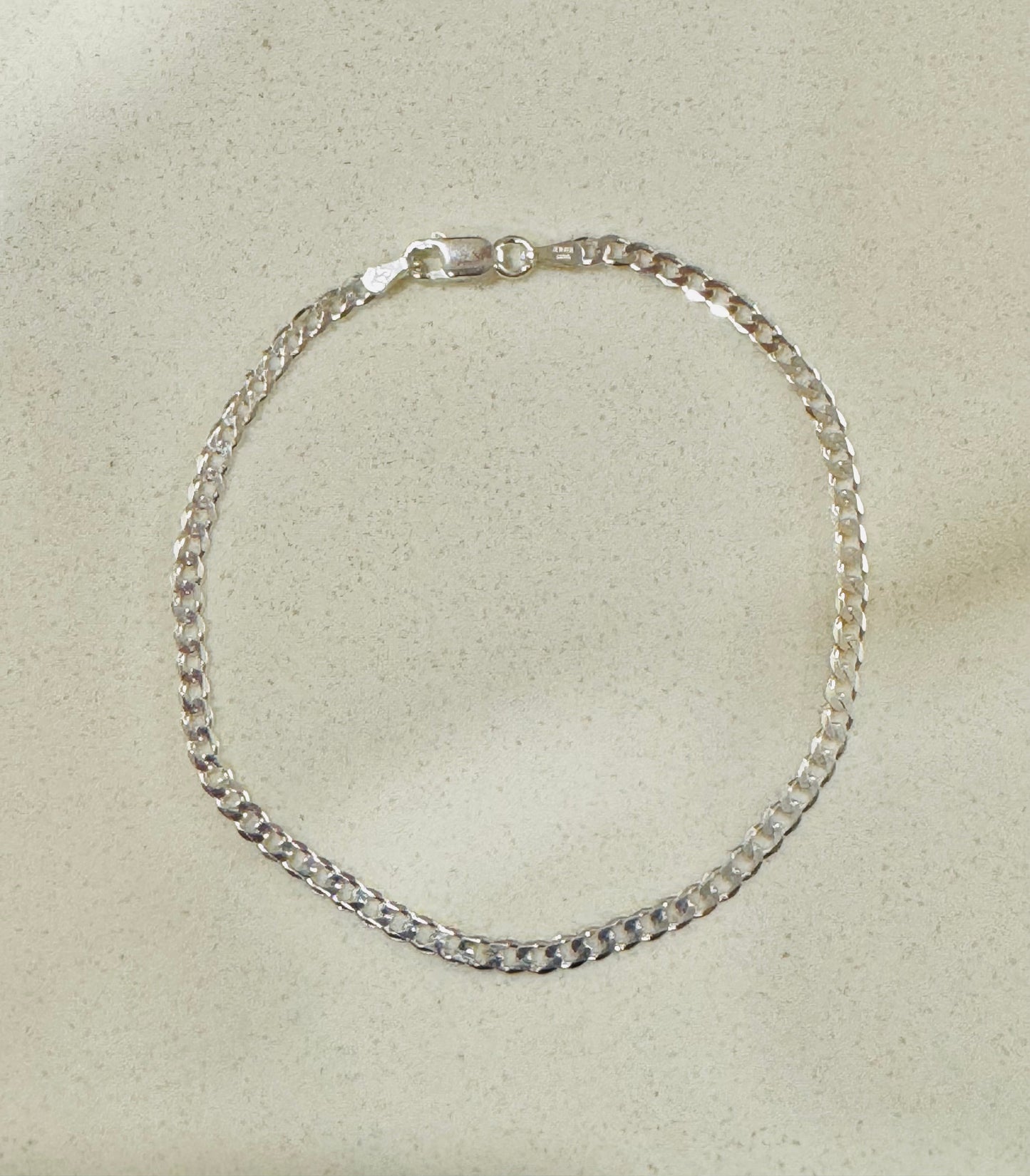 #208 bracelet gourmet 3 mm en argent 925