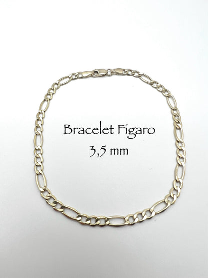 #116 bracelet figaro 3,5mm en or 10k
