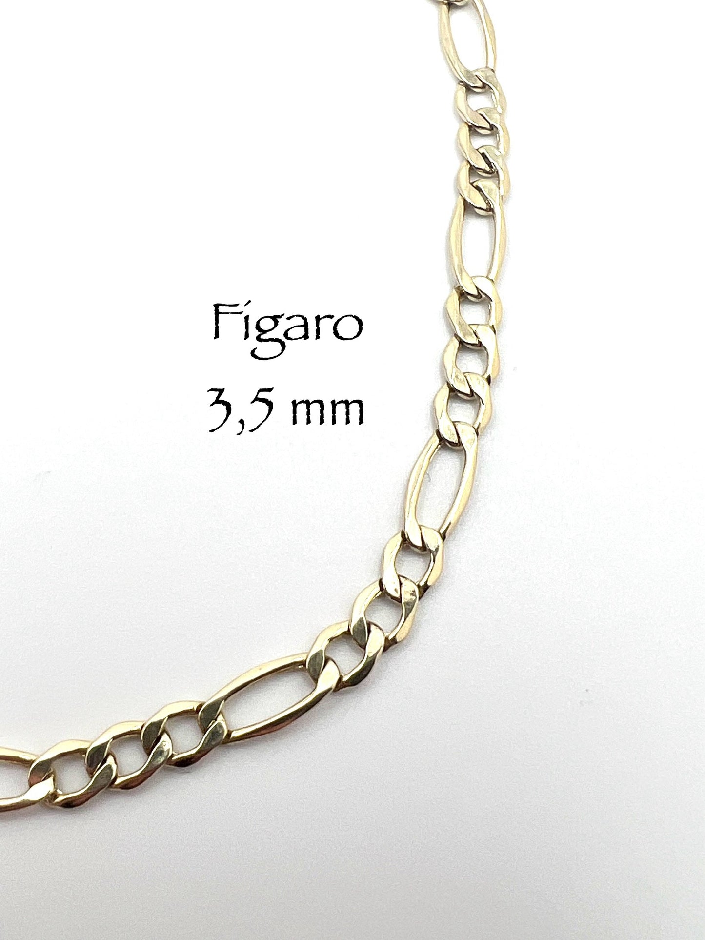#116 bracelet figaro 3,5mm en or 10k