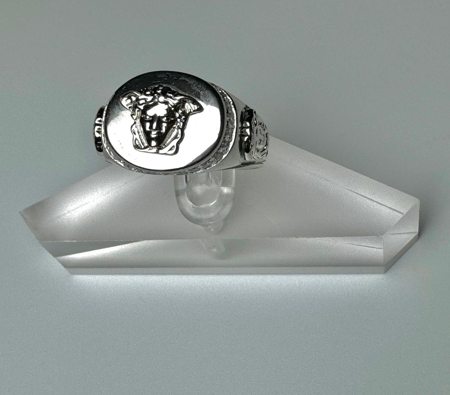 Italian 925 sterling silver medusa ring