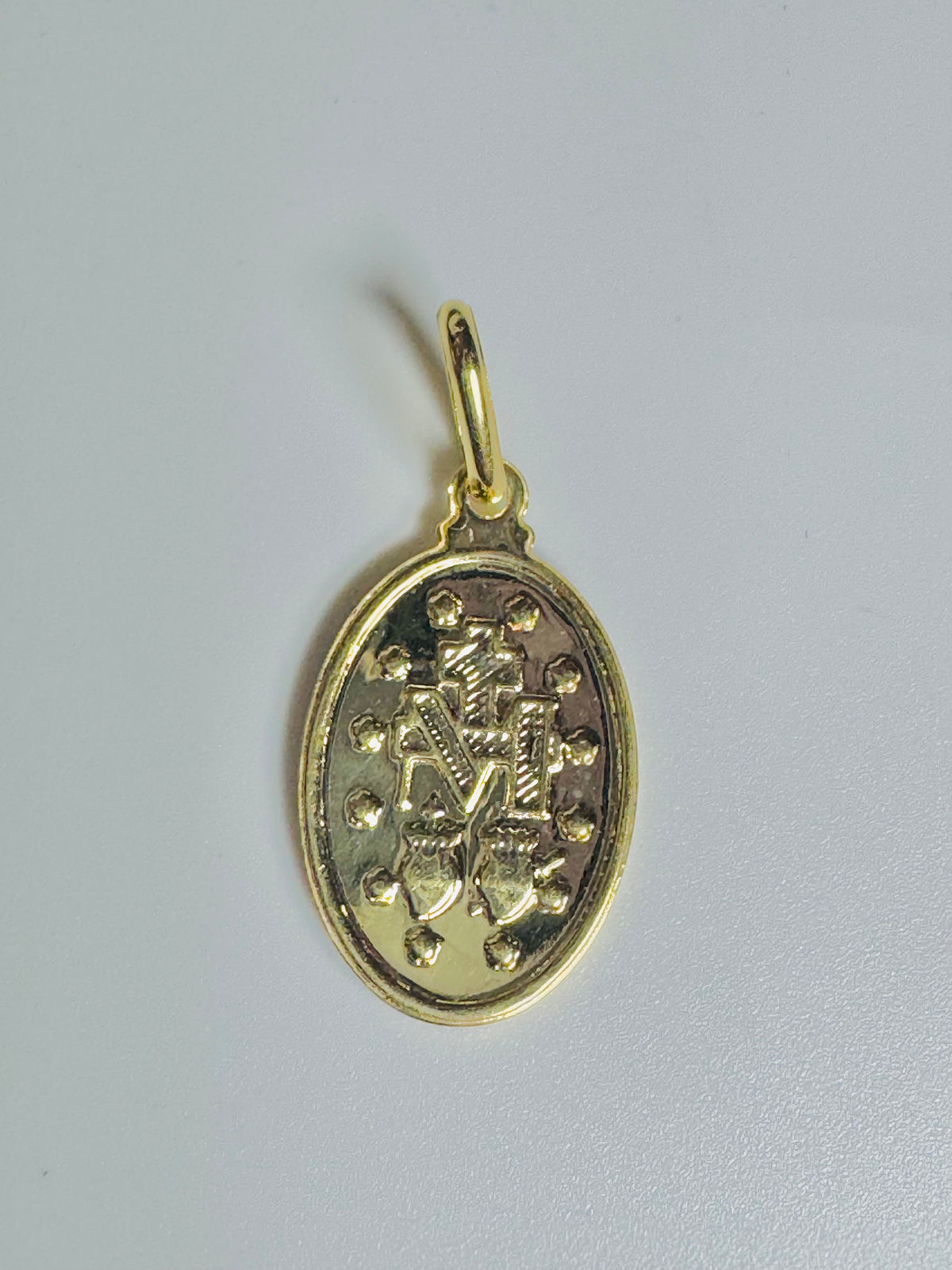 #458 10k gold Immaculate Conception pendant