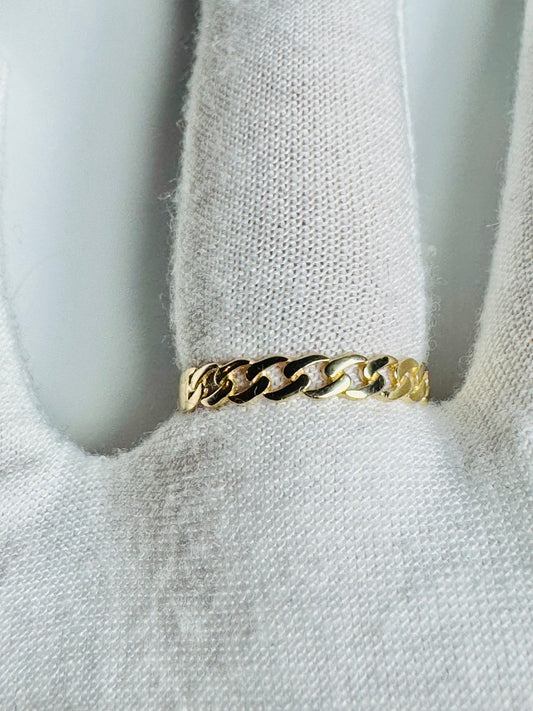 #201 bague rond entrelacé en or 10k