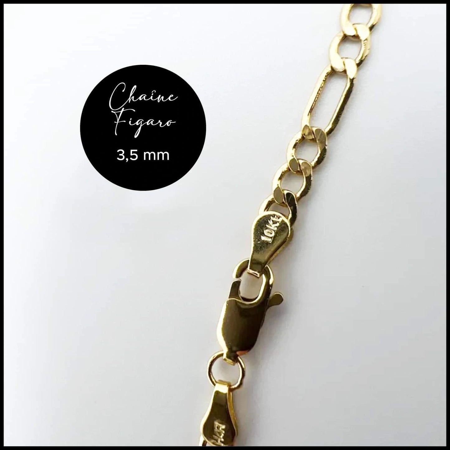 Chaine en or Figaro 3,5mm