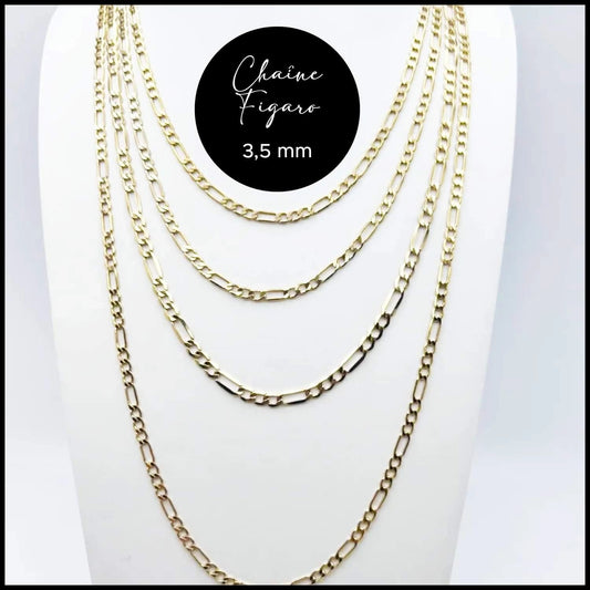 Figaro gold chain 3.5mm