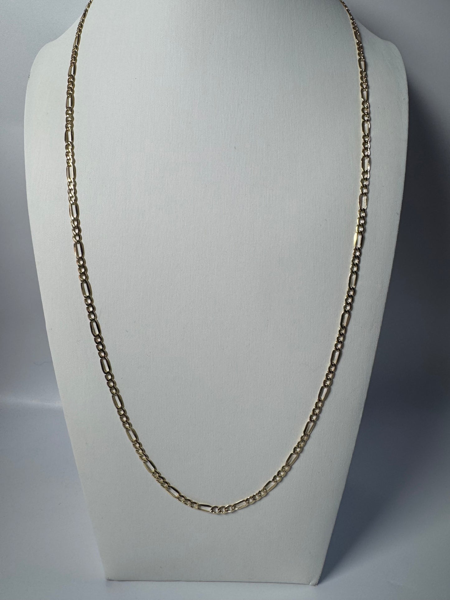 Chaîne Figaro 3 mm en or 10k