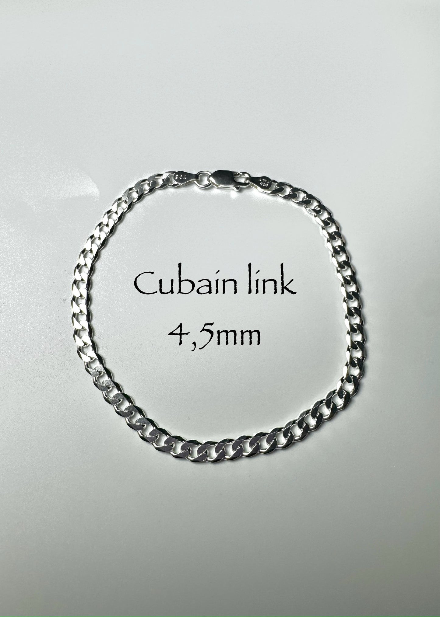 Bracelet cubain Link 4,5 mm