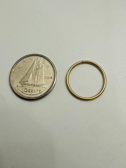 #317 boucles d’oreilles petite dormeuse unie en or 10k￼