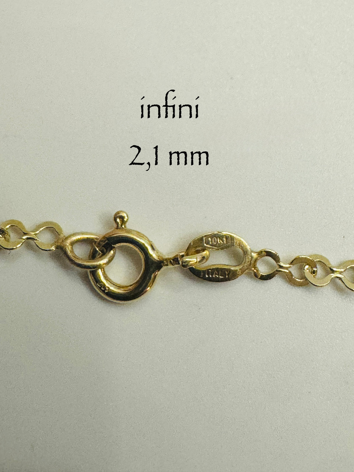 Chaîne infini 2,1 mm en or 10k