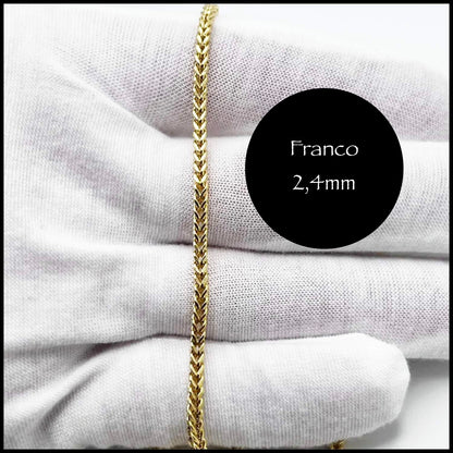 Chaîne Franco 2,4 mm en or 10k
