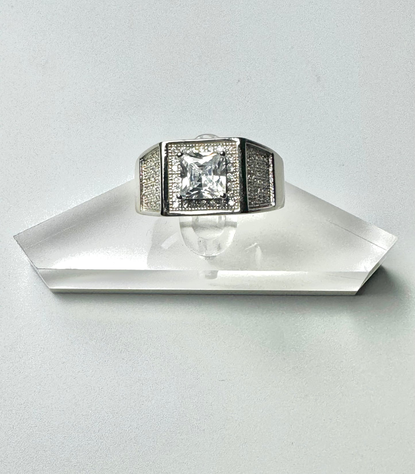 Ring with zircon silver/Sterling 925 Italian