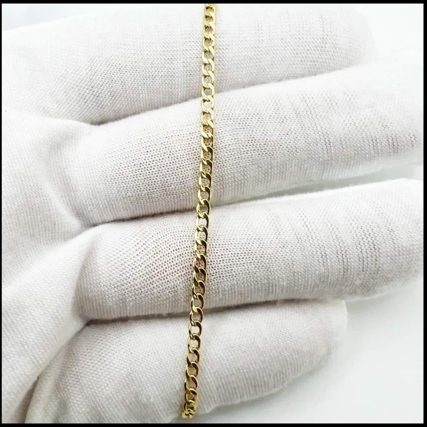 Cuban Link Gold Bracelet 2mm