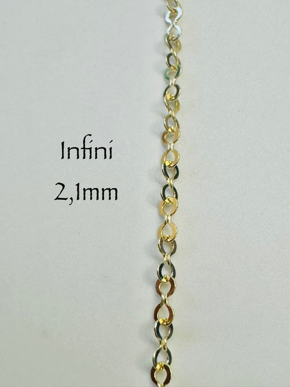 Chaîne infini 2,1 mm en or 10k