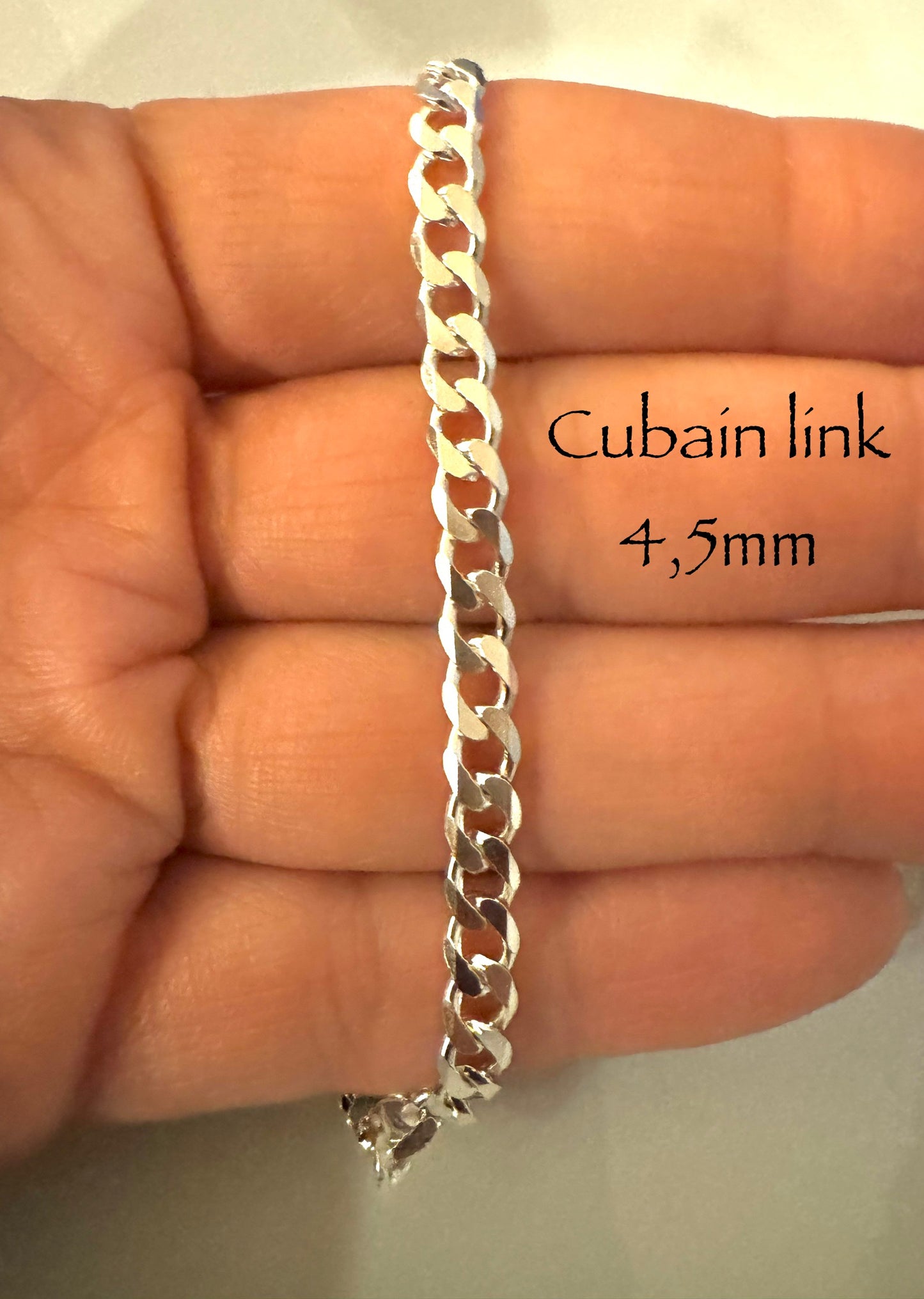 Bracelet cubain Link 4,5 mm