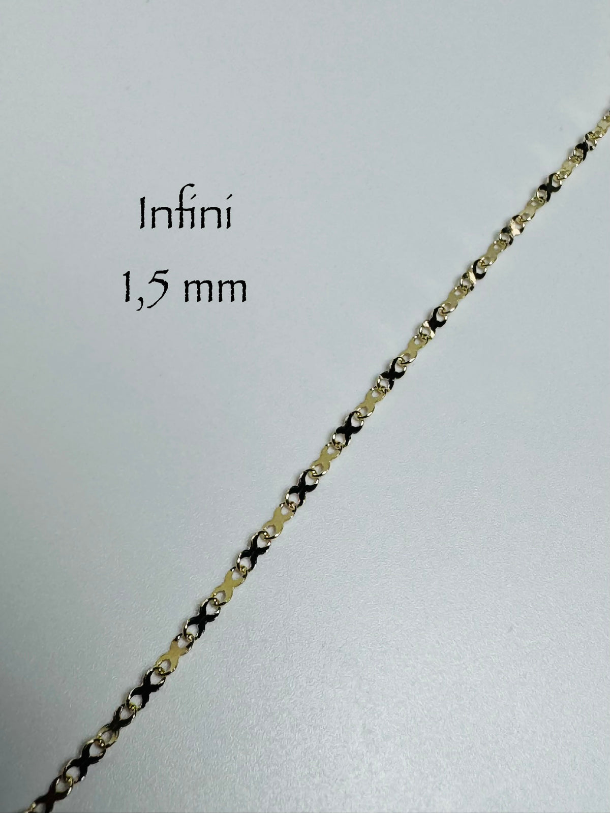 Chaîne infini 1,5mm en or 10k
