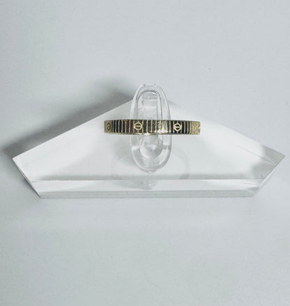 #212 bague lignée avec cercle en or 10k