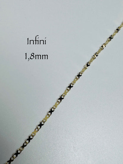 Chaîne infini 1,8 mm en or 10k