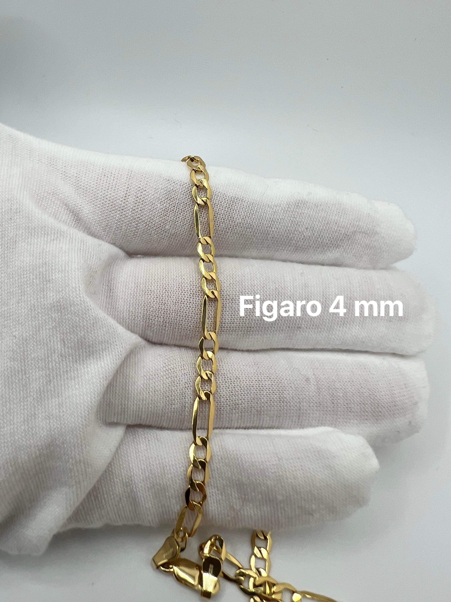 Chaîne en or Figaro 4 mm