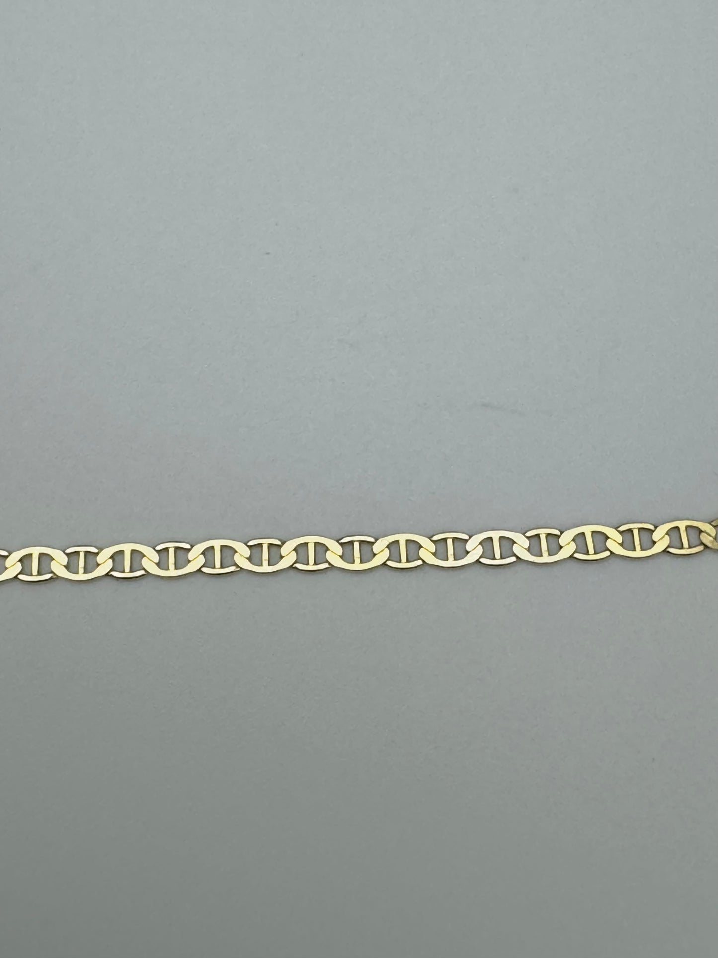 #102 bracelet marinier plat 1,7mm en or 10k