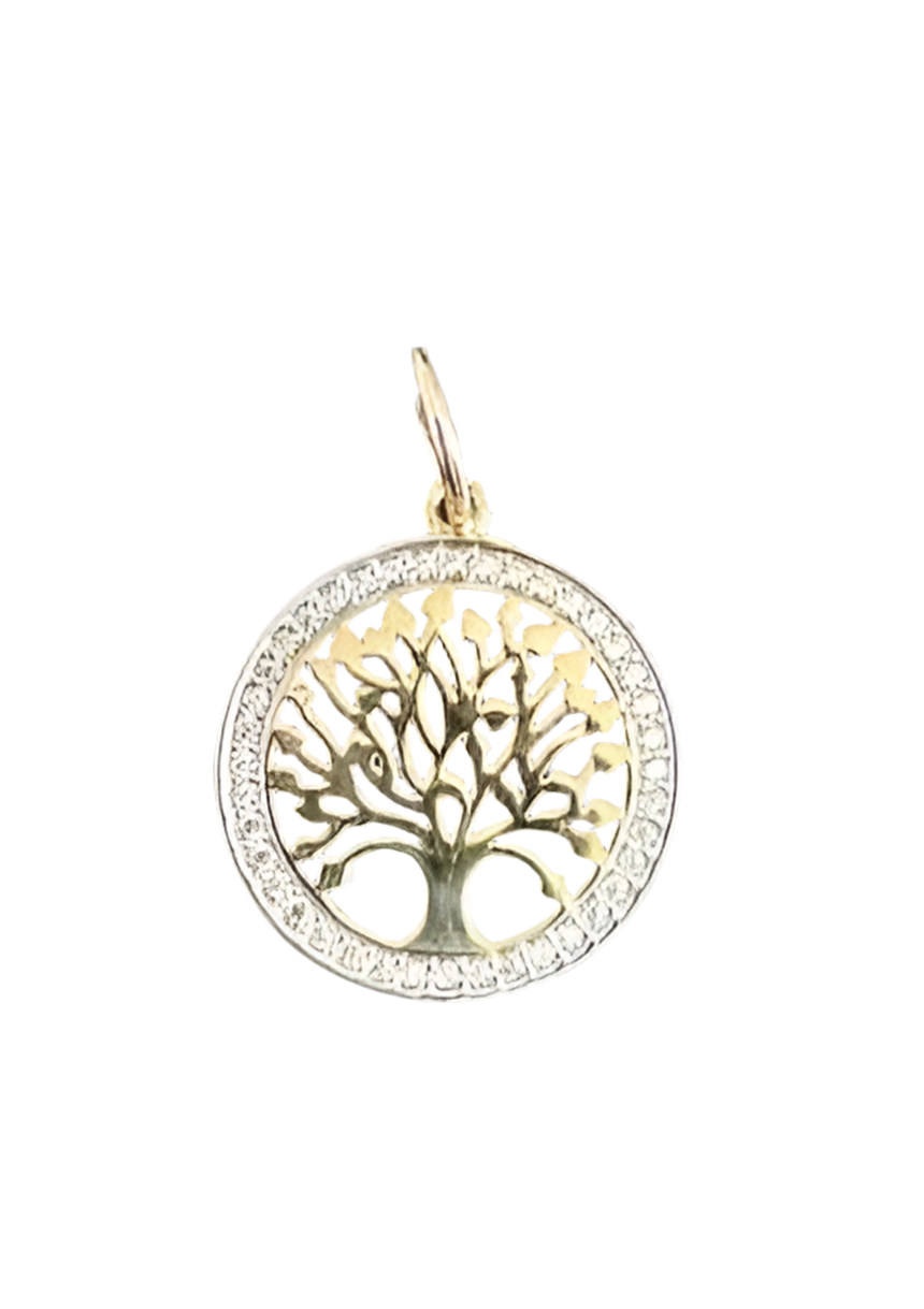 Pendentif arbre de vie en or 10k