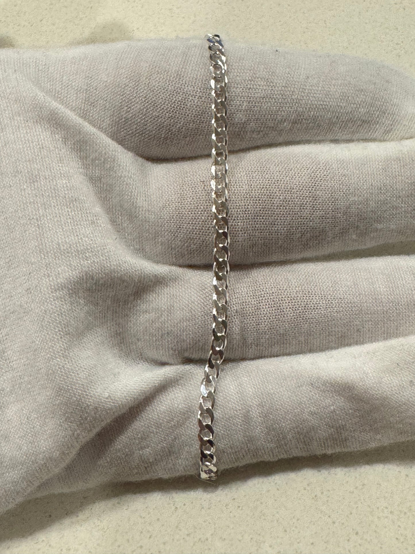 #208 bracelet gourmet 3 mm en argent 925