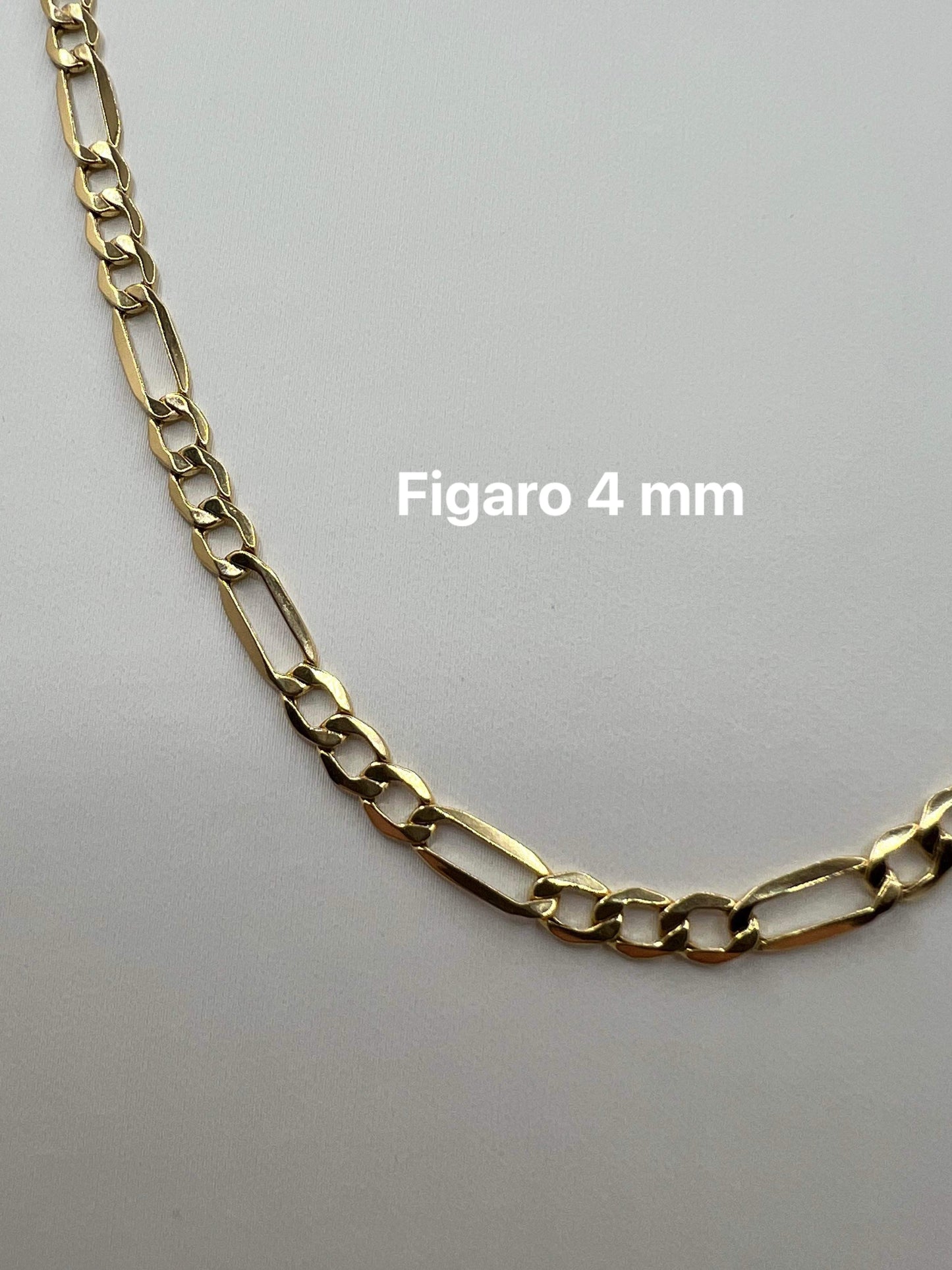 4mm Figaro Gold Chain