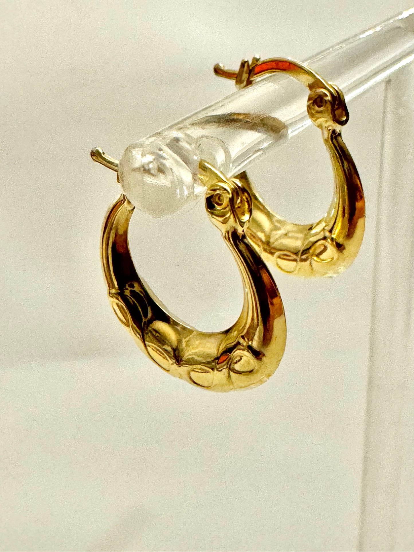 Infinity gold earrings