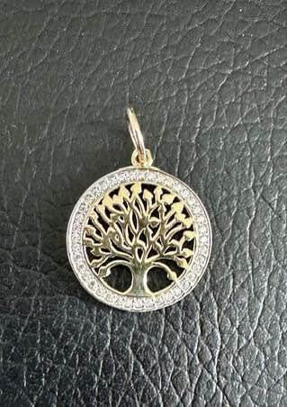 Pendentif arbre de vie en or 10k