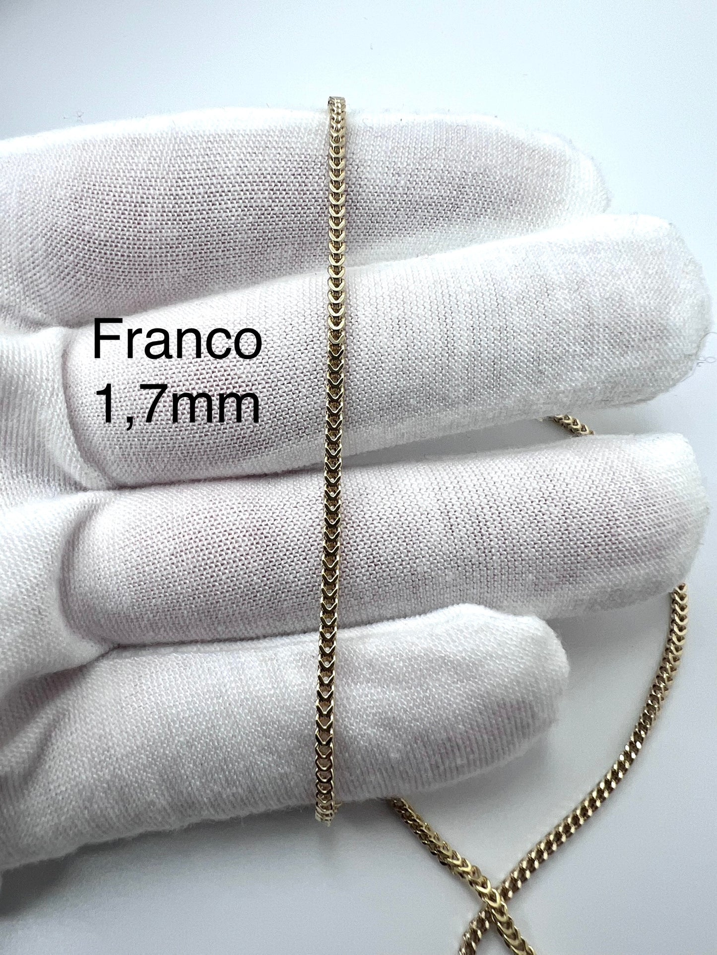 Chaîne en or Franco 1,7 mm