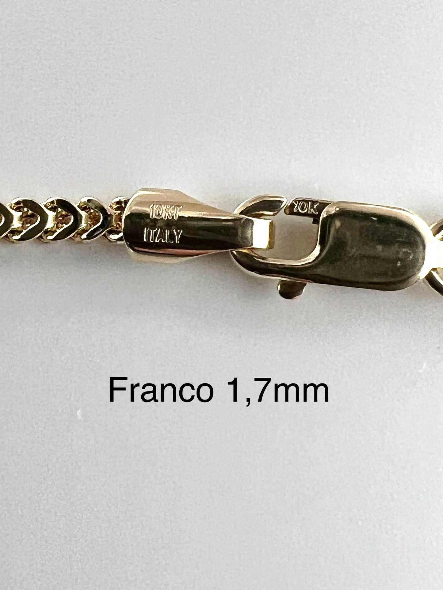 Chaîne en or Franco 1,7 mm