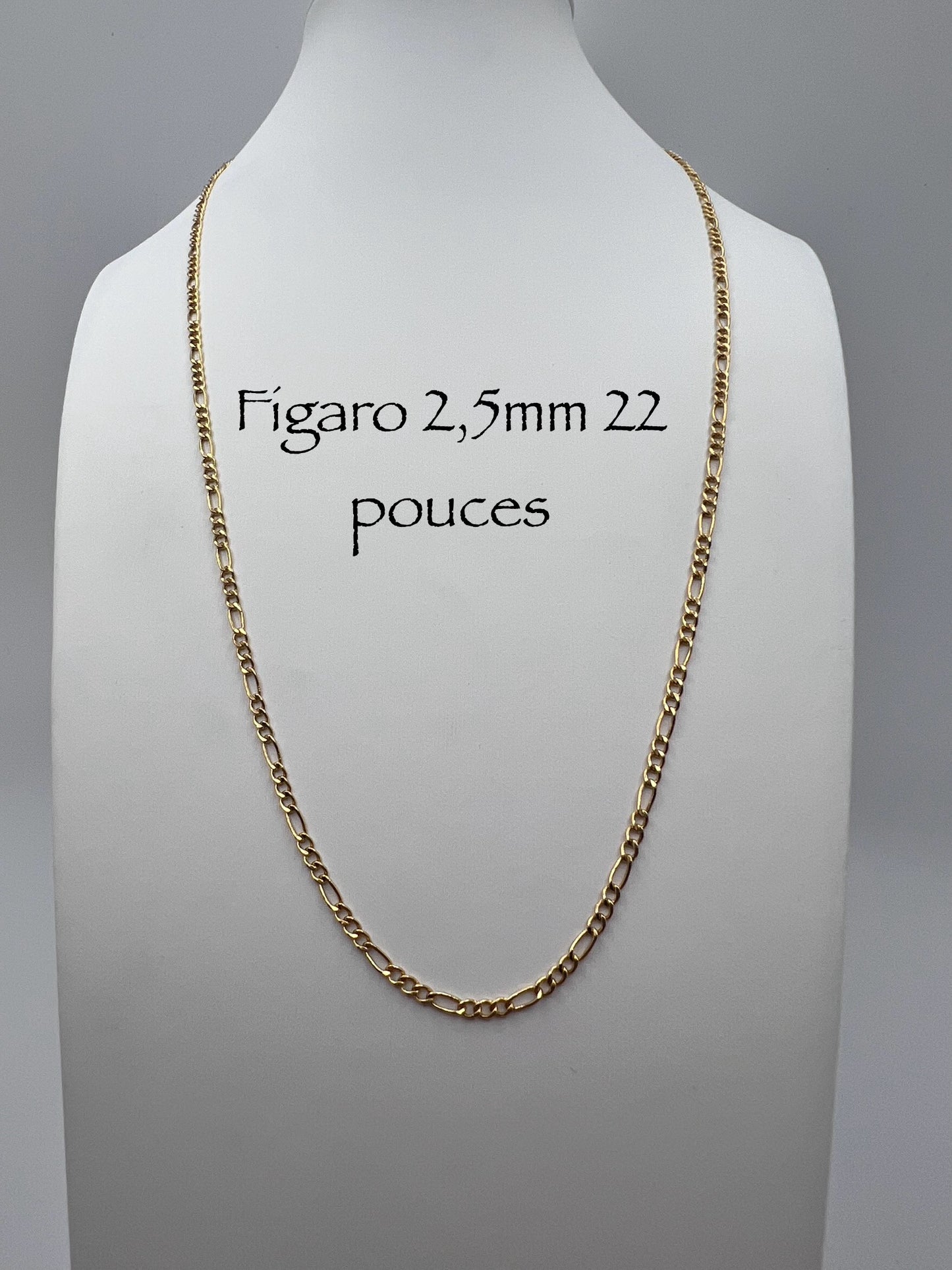 Figaro Gold Chain 2.5mm