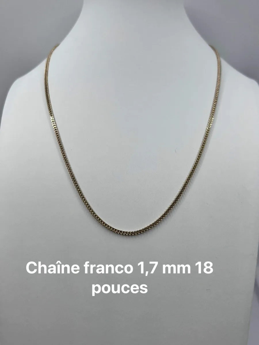 Chaîne en or Franco 1,7 mm