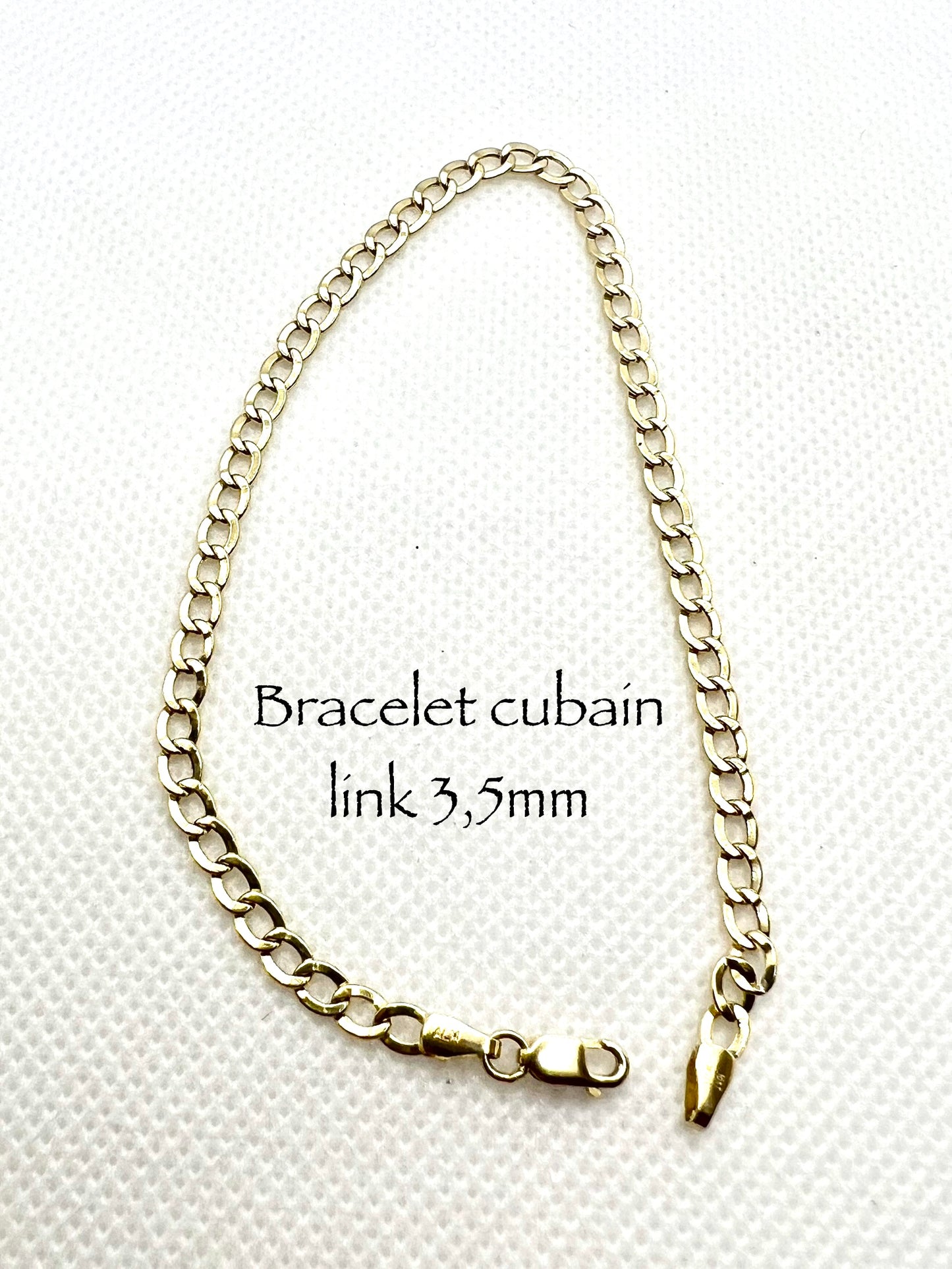 Cuban Link Gold Bracelet 3.5mm