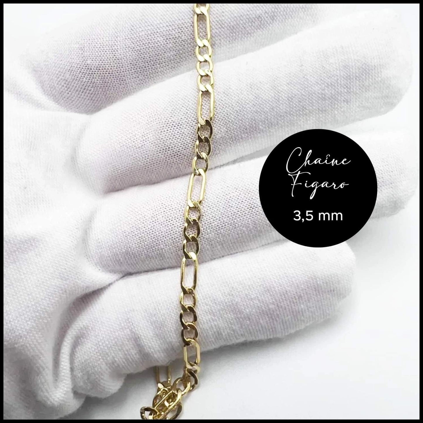 Chaine en or Figaro 3,5mm